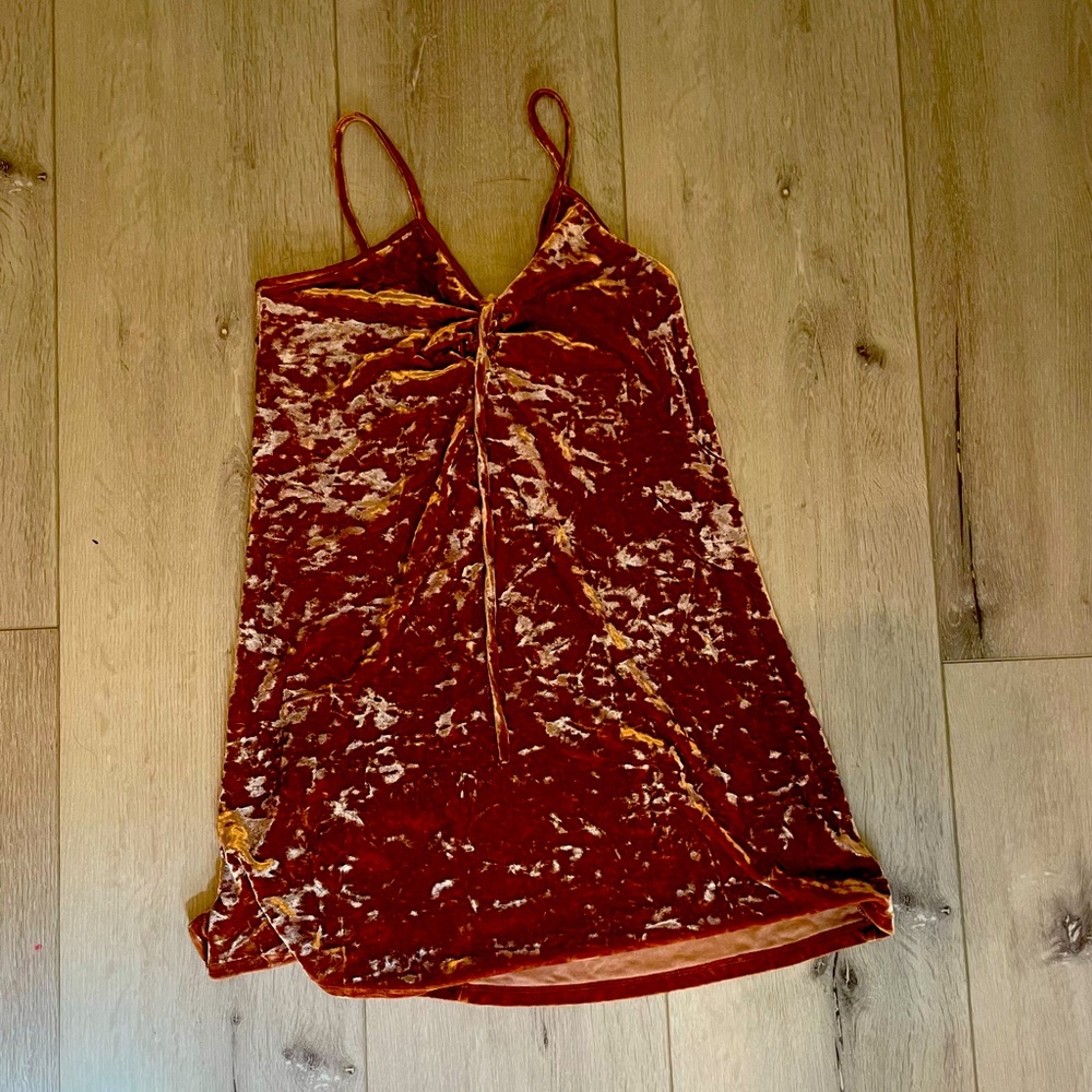 Forever 21 copper velvet dress